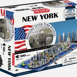 4D Cityscape NYC “history over time” puzzle sealed brand new